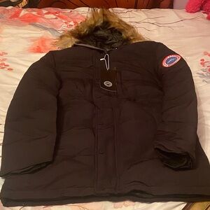 Fredrm Black Jacket with Blue Logo Patch